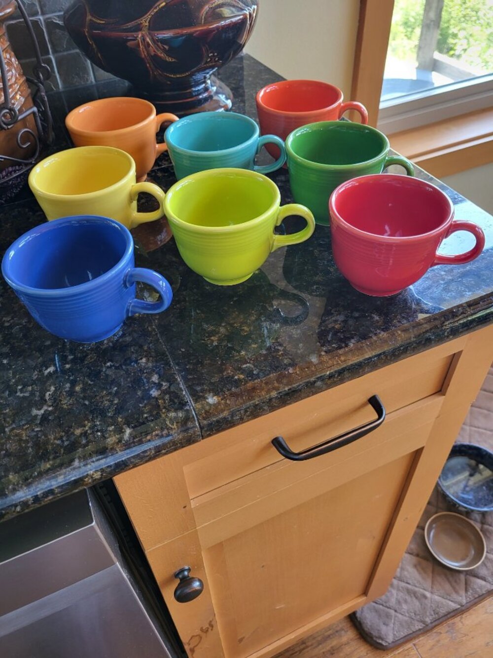First Time Offered!! 8 New Fiesta Fiestaware cups - all different colors!!